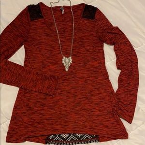 Red Tunic Long Sleeve